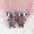 Ugly Cute Chihuahua Plush Keychain, Adorable Puppy Stuffed Bag Pendant, Soft Short Plush Doll Charm for Gift