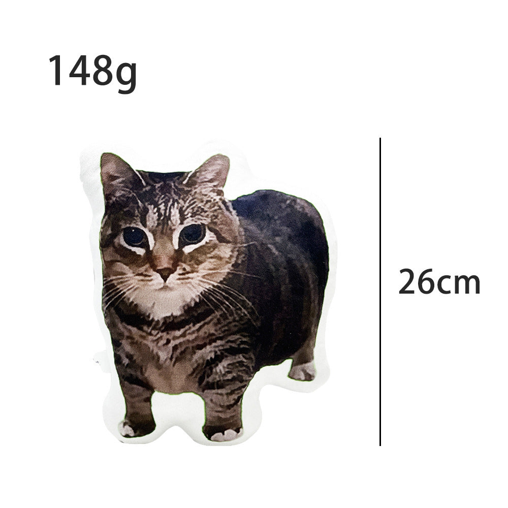Weird Abstract Cat Plush Pillow, Funny Ugly-Cute Meme Stuffed Doll, Soft Short Plush Irregular Decor Toy