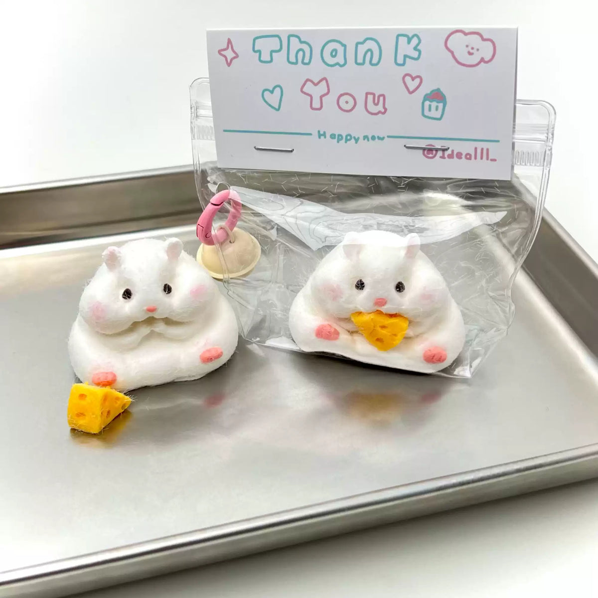 Slow Rebound Dry Mud Squishy, Cheese Hamster Silicone Fidget Toy, Food Grade Silicone Stress Relief Squeeze Toy, Viral Sensory Toy