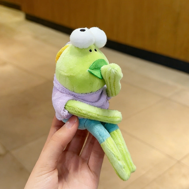 Mystery Box Cute Fish Plush Keychain, Lazy & Cool Style Sea Creature Stuffed Pendant, Soft Short Plush Bag Charm Gift