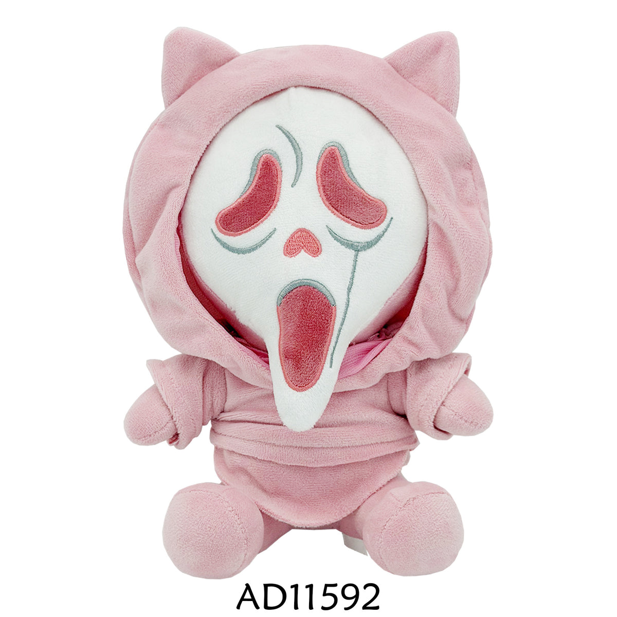 Halloween Horror Skull Face Plush Doll, Soft Short Velvet Stuffed Toy, Spooky Ghost Figure Decor for Halloween Party