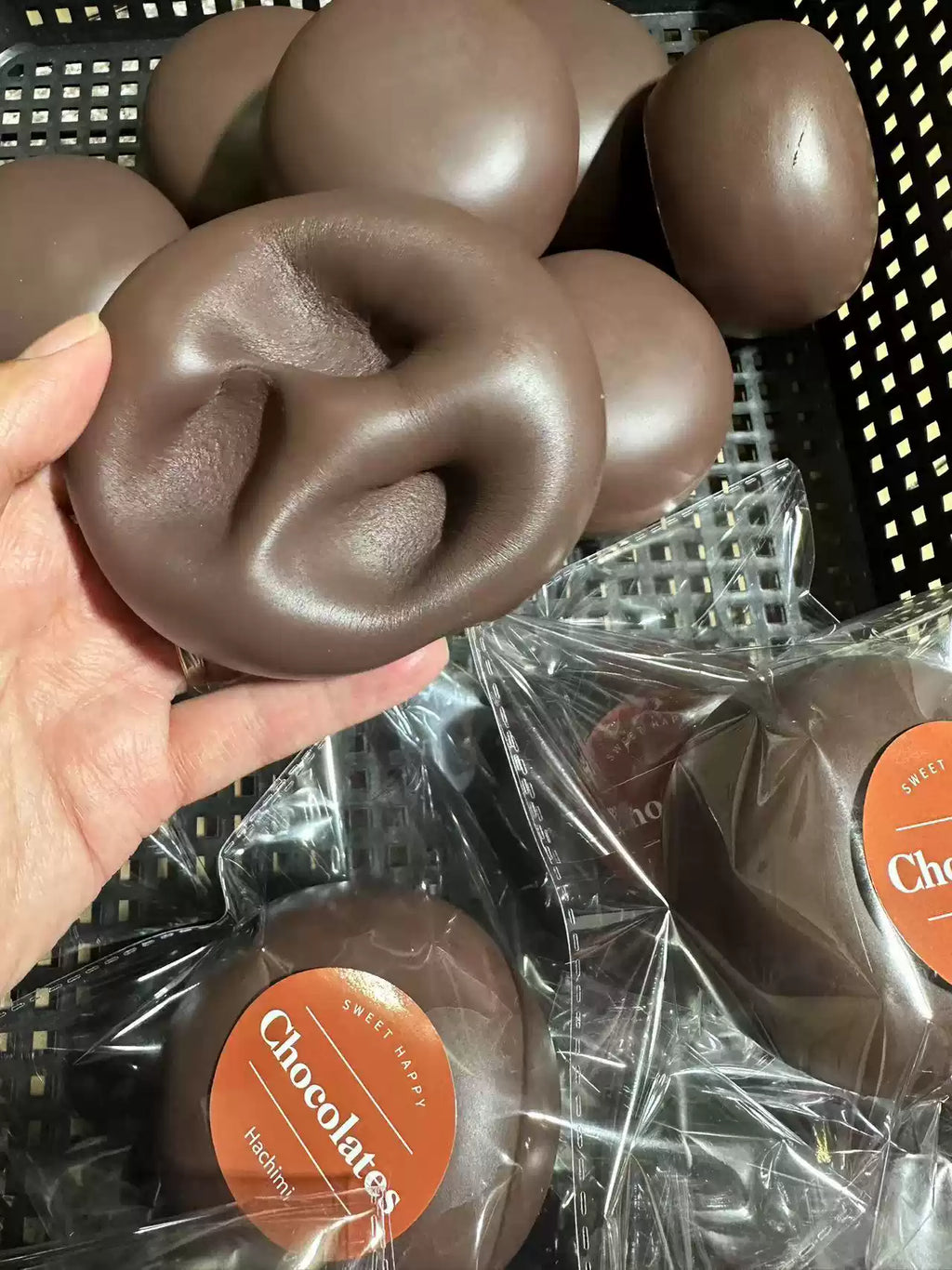 Chocolate Steamed Bun Squishy, Slow Rising Realistic Food Fidget Toy, Wet Soft Texture Stress Relief Squishy for Class & Office