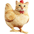 45cm Cute Chick Cat Hybrid Plush Pillow, Soft Crystal Fleece Stuffed Doll, Funny Ugly-Cute Sleep Companion Gift