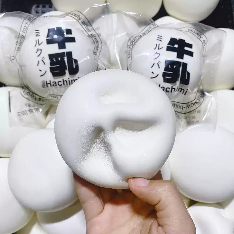 Big Steamed Bun Slow Rising Squishy, Wet Tender Soft Texture Scented Fidget Toy, Stress Relief Squishy for Office & Class