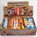 12pcs Realistic Chocolate Bar Squishy Toy, PU Slow Rebound Food Fidget Toy, Stress Relief Squeeze Toy Set for Teens Adults