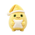 10cm Cute Egg Themed Plush Keychain, Soft Crystal Fleece Stuffed Pillow, Healing Cartoon Bag Pendant Gift