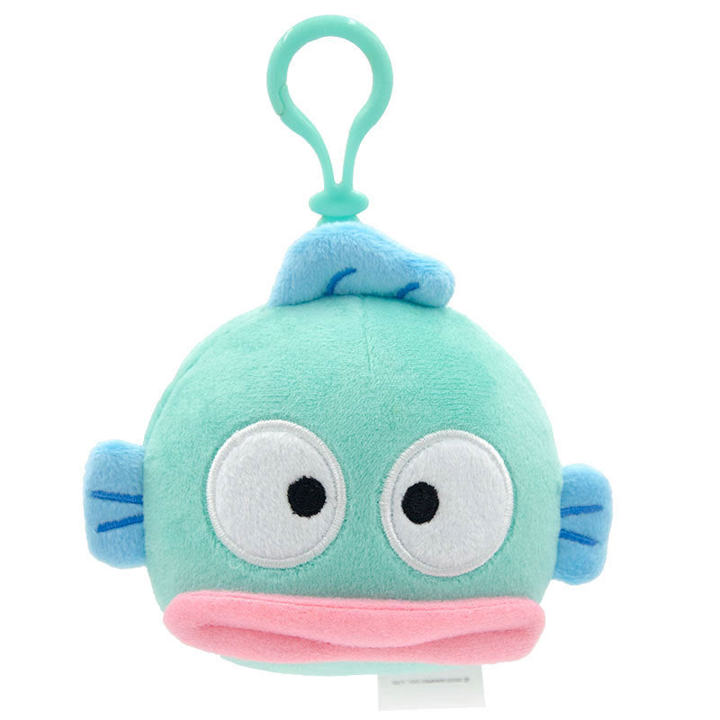 Half Fish Character Head Squishy Keychain, Basic Style Portable Fidget Pendant, 40g Stress Relief Squeeze Toy