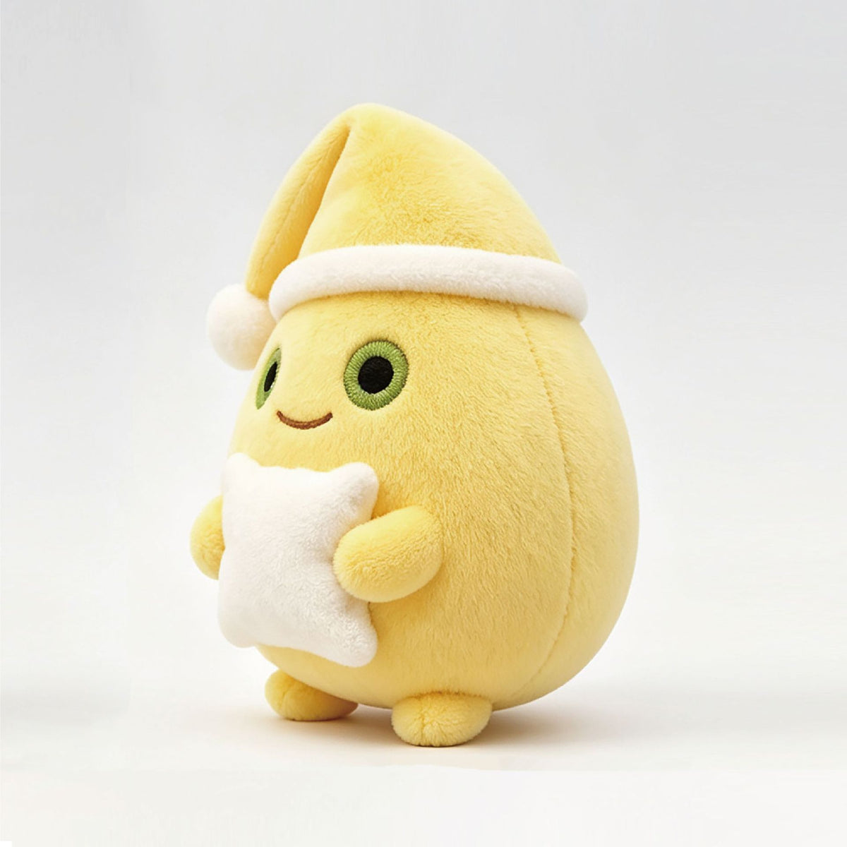 10cm Cute Egg Themed Plush Keychain, Soft Crystal Fleece Stuffed Pillow, Healing Cartoon Bag Pendant Gift
