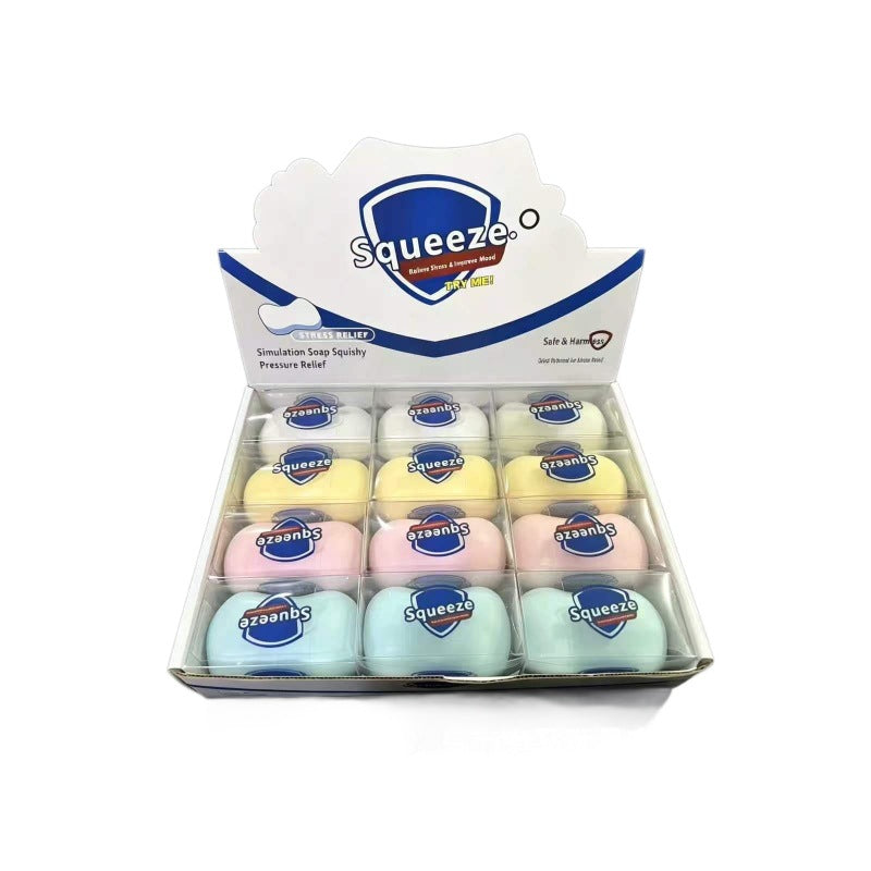 Crunchy Soap Squishy Toy, Crispy Soft Squeeze Fidget Toy, Satisfying Noise Stress Relief Toy for Teens Adults