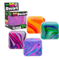 Marbled Ice Cube Maltose Squishy Toy, Smooth Plastic Slow Rebound Cube Fidget Toy, Stress Relief Squeeze Toy for Teens Adults, Single Pack / Gift Box Available