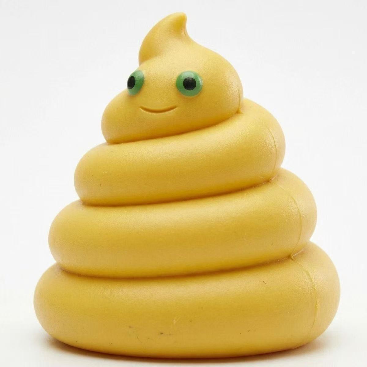 Cute Abstract Yellow Frog Figurine Keychain, Plastic Injection Craft, Healing Weird Mini Desktop Bag Pendant