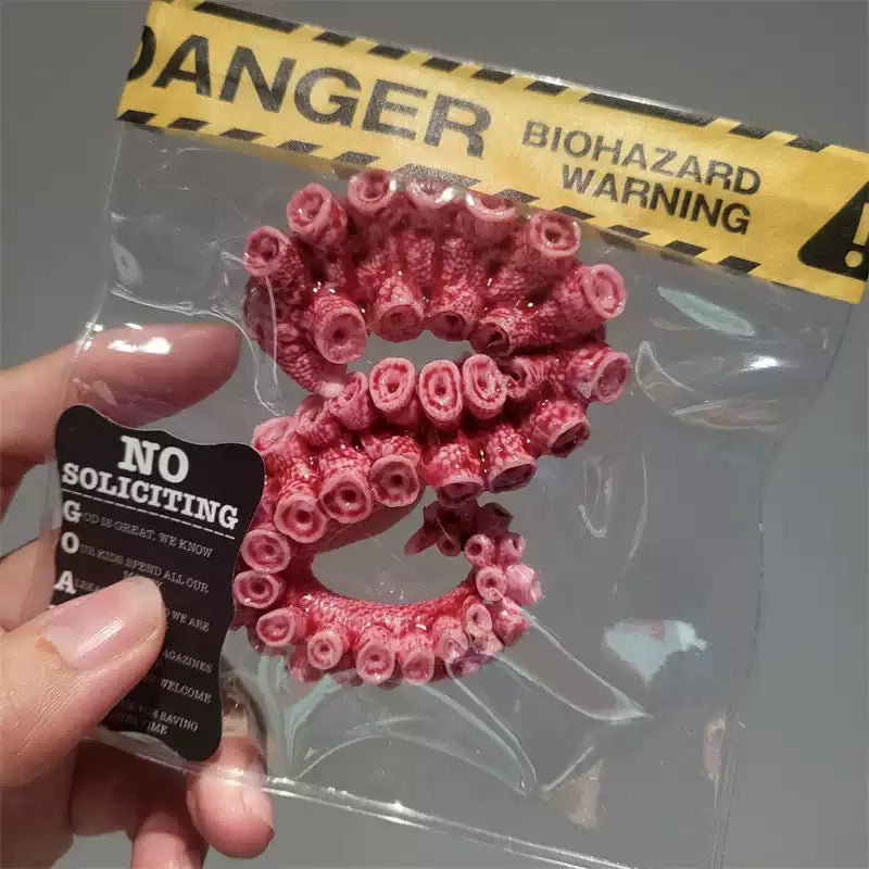 Slimy Soft Squishy Tentacle Fidget Toy, Small Tentacle Squishy, Dark Aesthetic Realistic Sensory Toy