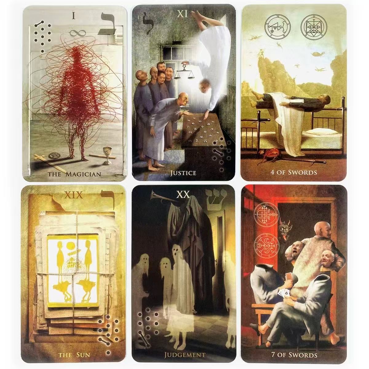 Madhouse Tarot English Card Game, Madhouse Theme Tarot Deck, Fun Tabletop Game for Friends