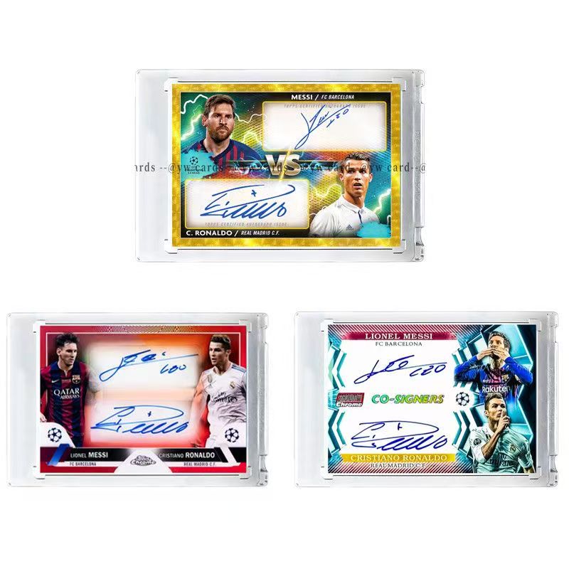 Cristiano Ronaldo Siuuu Fan Trading Card, Facsimile Signature Not Panini Card with Card Brick, World Cup Gift