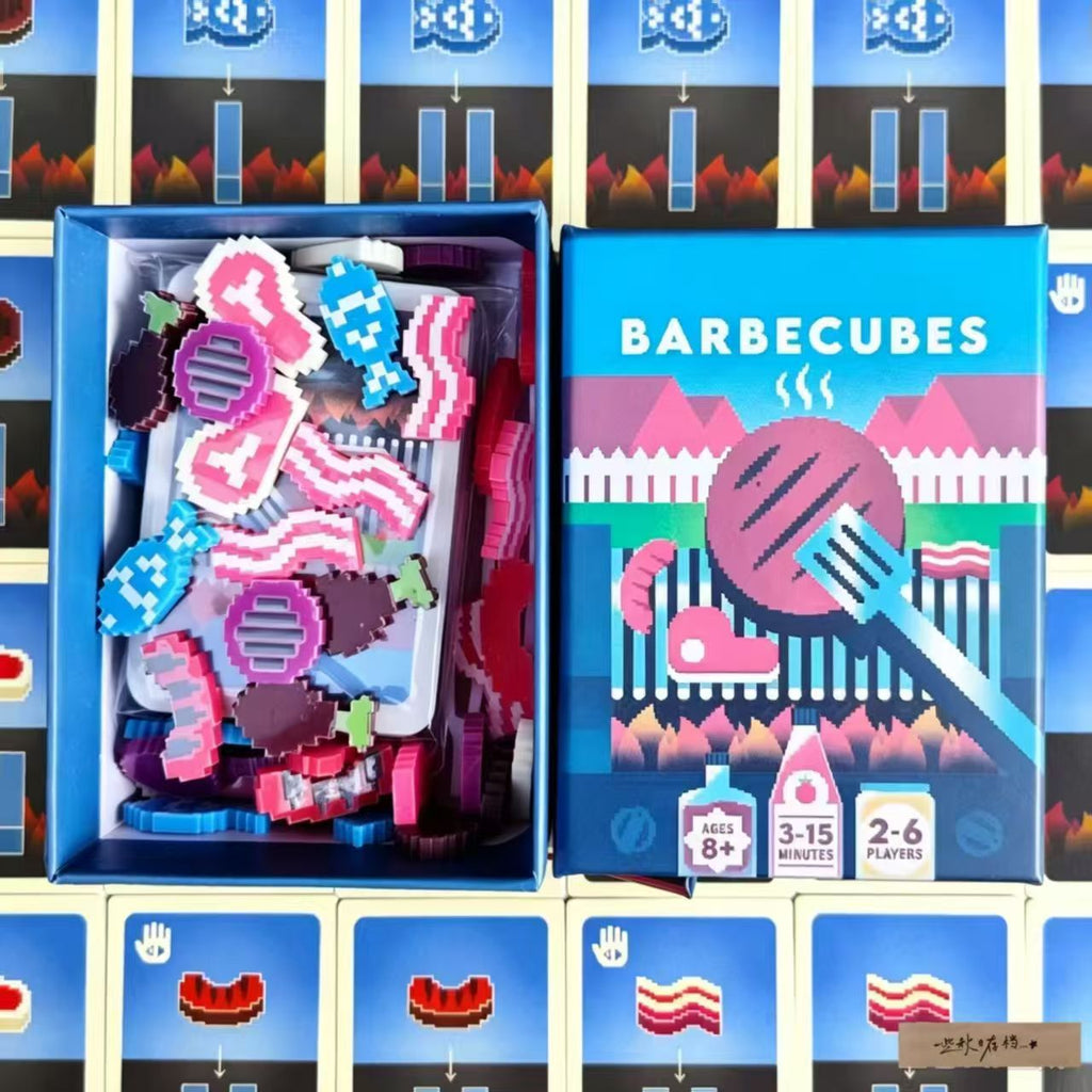 BBQ Block Kids Board Game, Multiplayer Interactive Balance Stacking Game, Portable Party Game