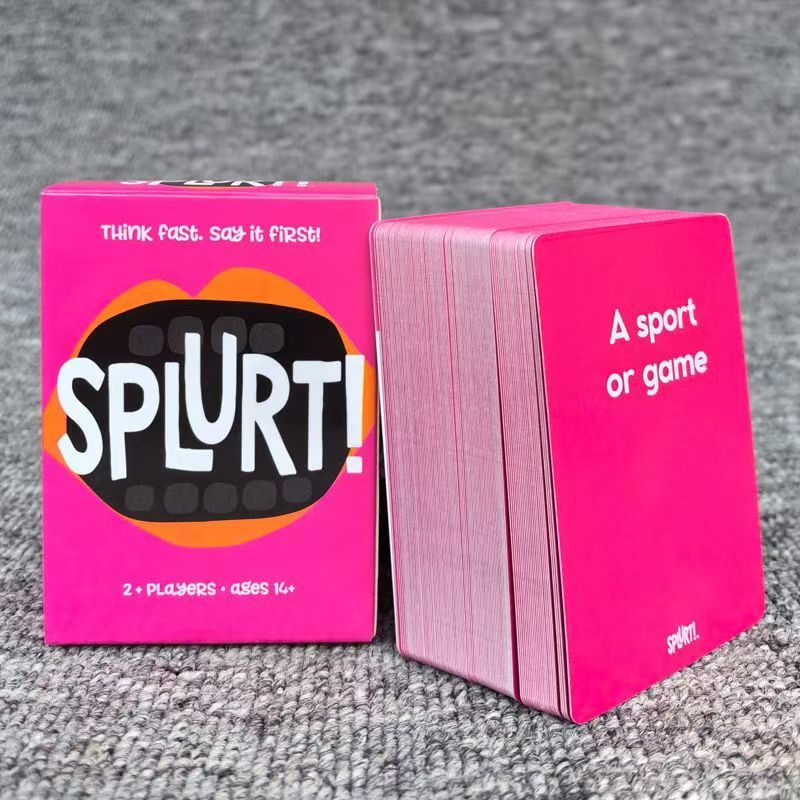 Splurt!Card Game, Fast Naming Strategy Party Tabletop Game