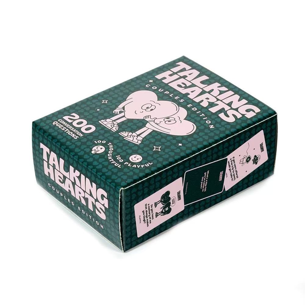 Talking Hearts Conversation Card Game, Couple Dialogue Game, Romantic Relationship Tabletop Cards