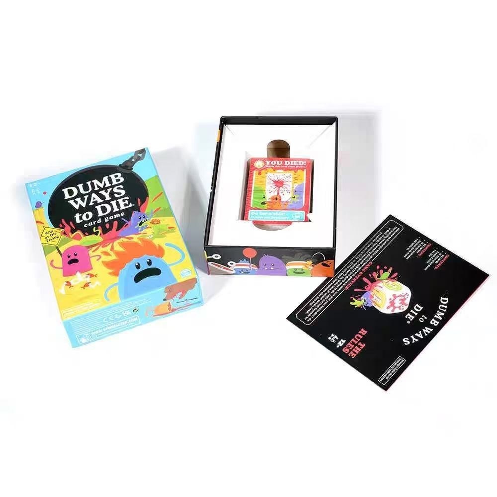 Dumb Ways to Die English Card Game, Hilarious Party Tabletop Game for 2-5 Players