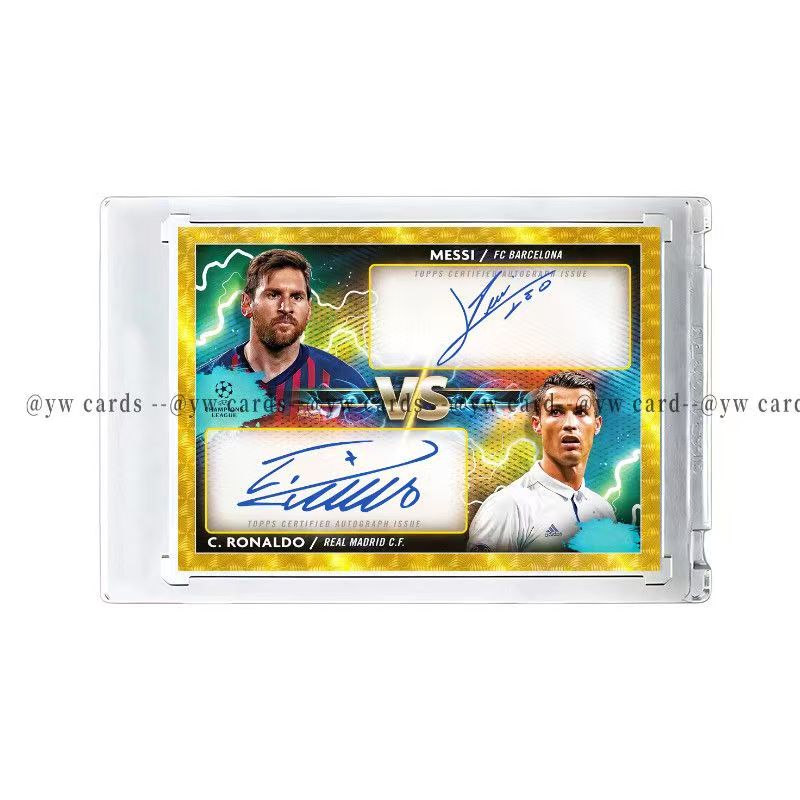 Cristiano Ronaldo Siuuu Fan Trading Card, Facsimile Signature Not Panini Card with Card Brick, World Cup Gift