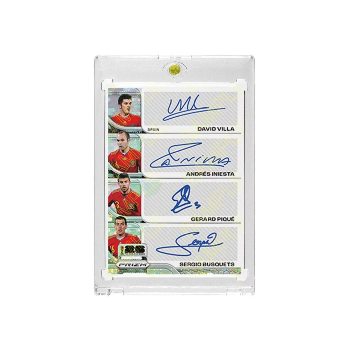 2026 PR Style Fan-Made Christian Pulisic Soccer Trading Card, Facsimile Signature, Refractor Card with Hard Card Brick Protector