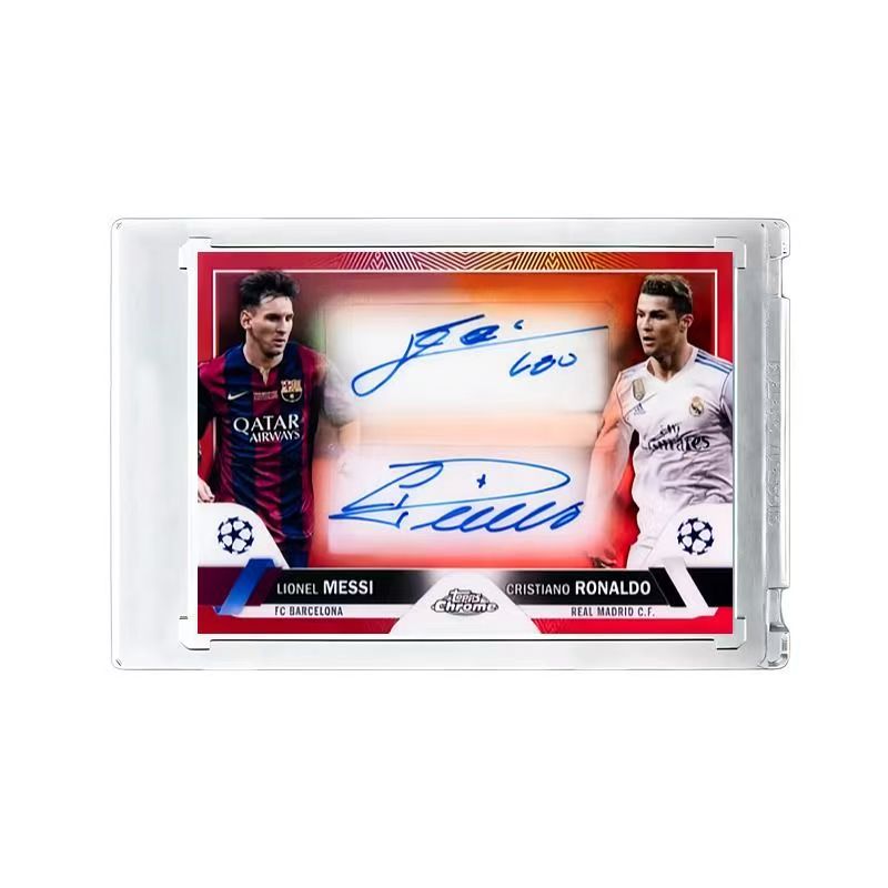 Cristiano Ronaldo Siuuu Fan Trading Card, Facsimile Signature Not Panini Card with Card Brick, World Cup Gift