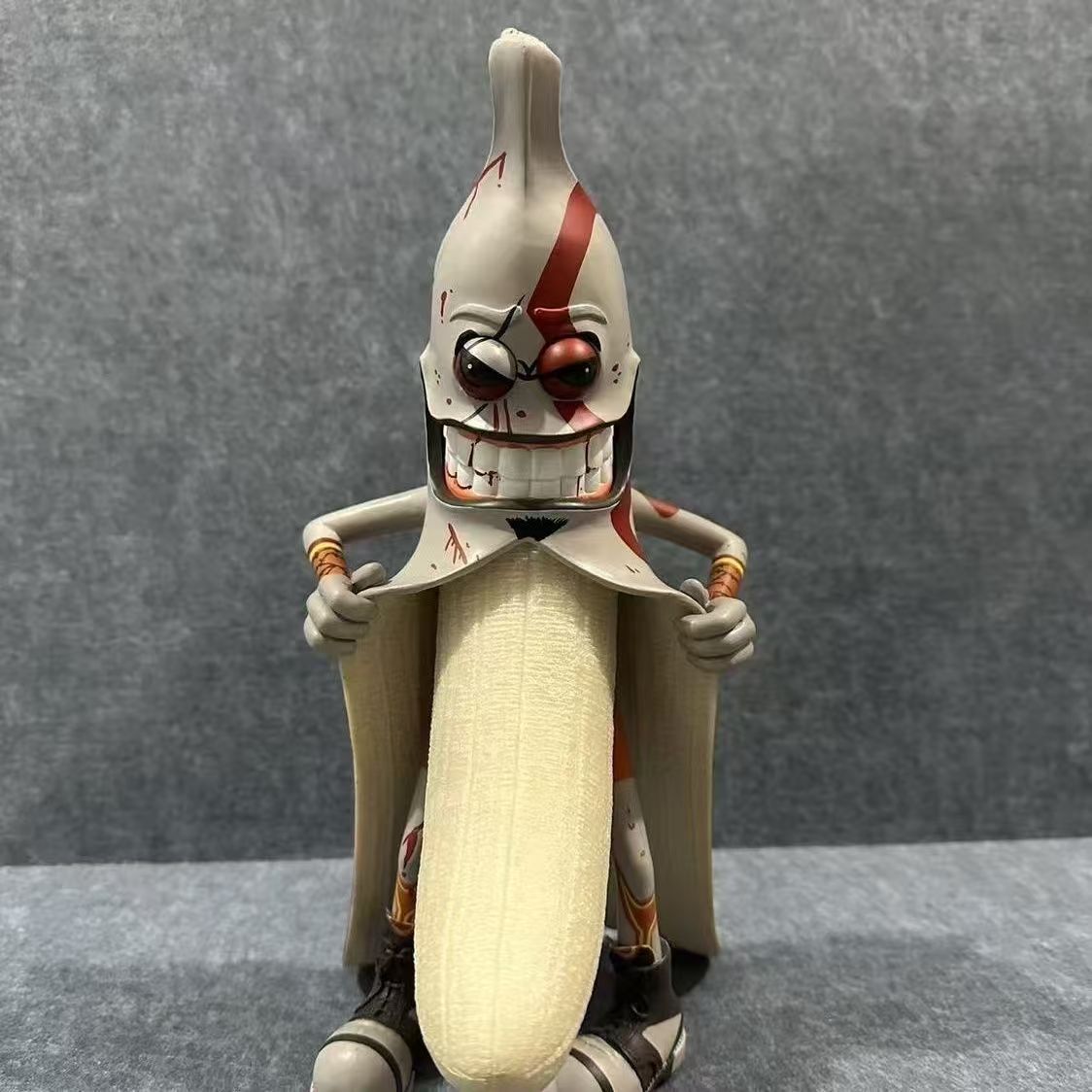 Headplay Style Funny Evil Banana Man Figurine, Weird Gag Collectible Model, Desktop Decoration, Novelty Gift