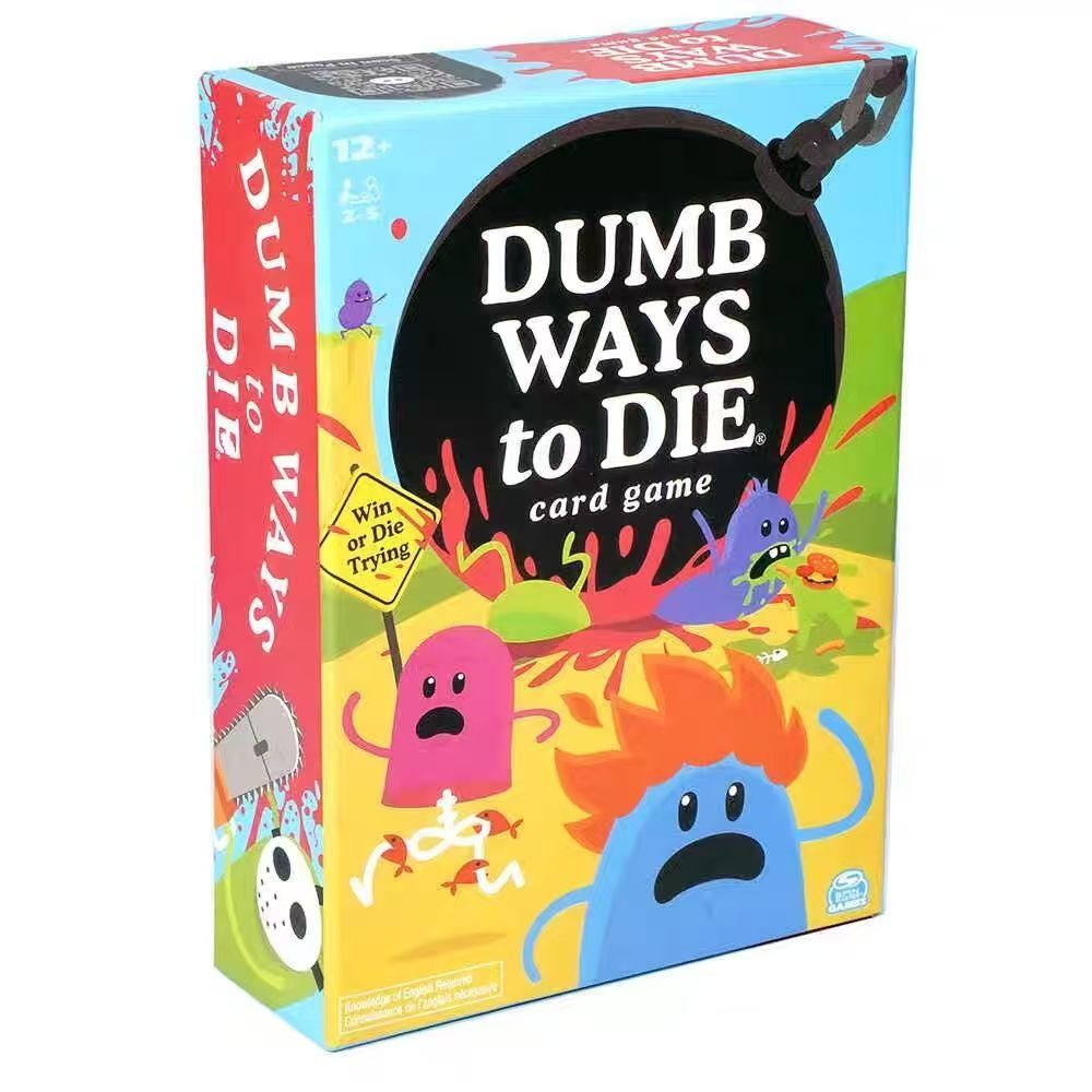Dumb Ways to Die English Card Game, Hilarious Party Tabletop Game for 2-5 Players