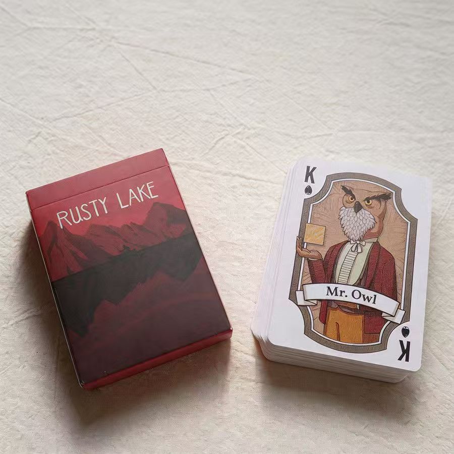 Full 54 Cards Rusty Lake Themed Playing Cards, Double-Sided Embossed Texture, Anniversary Collectible Poker Cards, 9*6cm