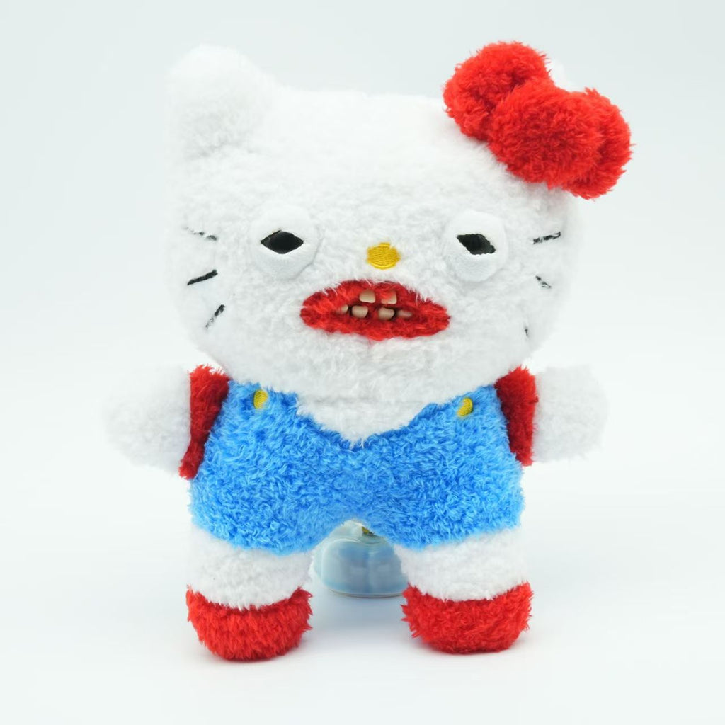 Fuggler Style Ugly Cute Soft Kitty Plush Doll, Weird Monster Collectible Toy