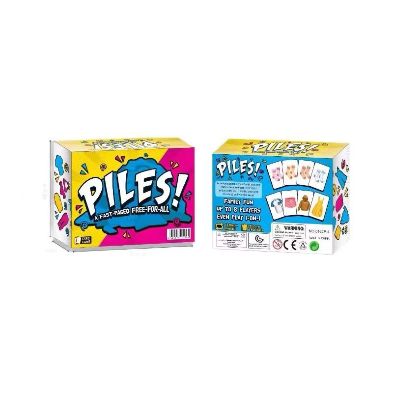 Piles Game, Clothes Stacking Card Game, Kids Family Interactive Parent-child Tabletop Toy