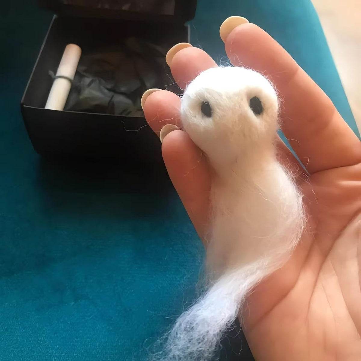 Adopt A Ghost Plush Doll, Handmade Ghost Stuffed Toy In Gift Box, Spooky Cute Plush Gift