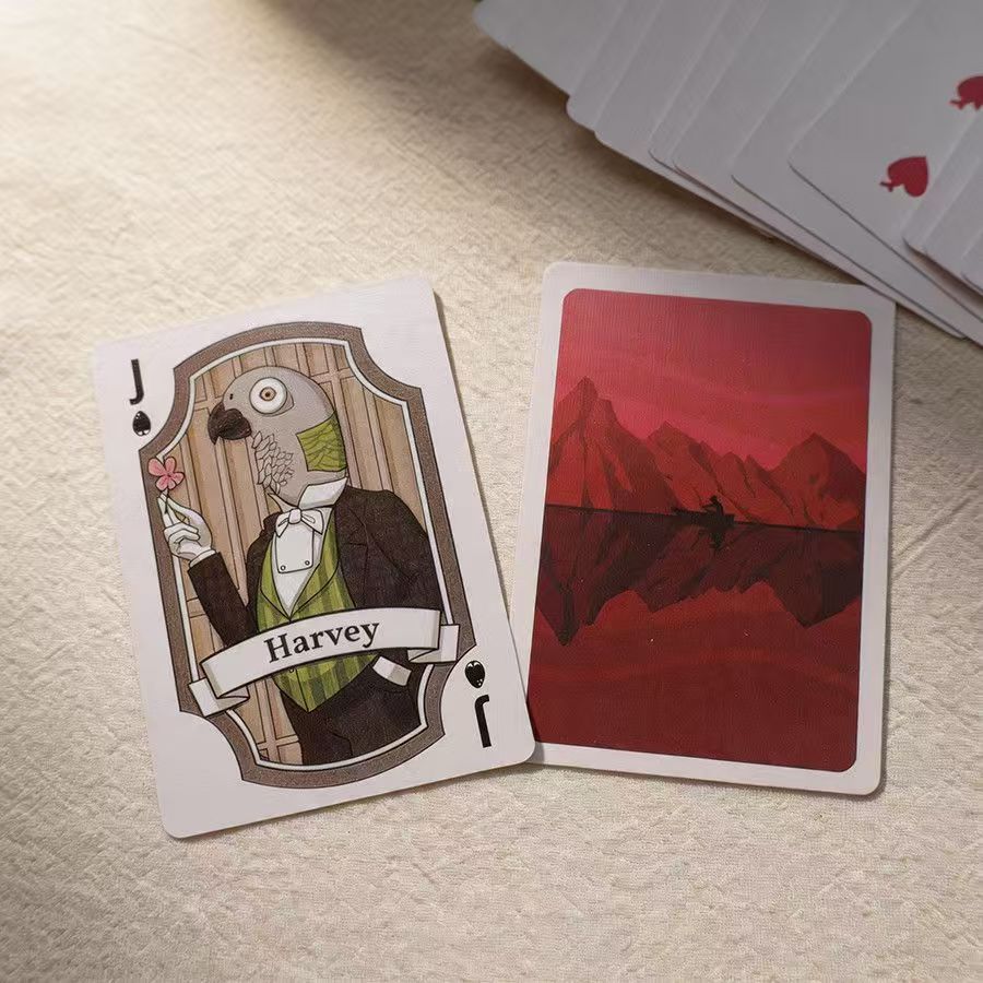 Full 54 Cards Rusty Lake Themed Playing Cards, Double-Sided Embossed Texture, Anniversary Collectible Poker Cards, 9*6cm