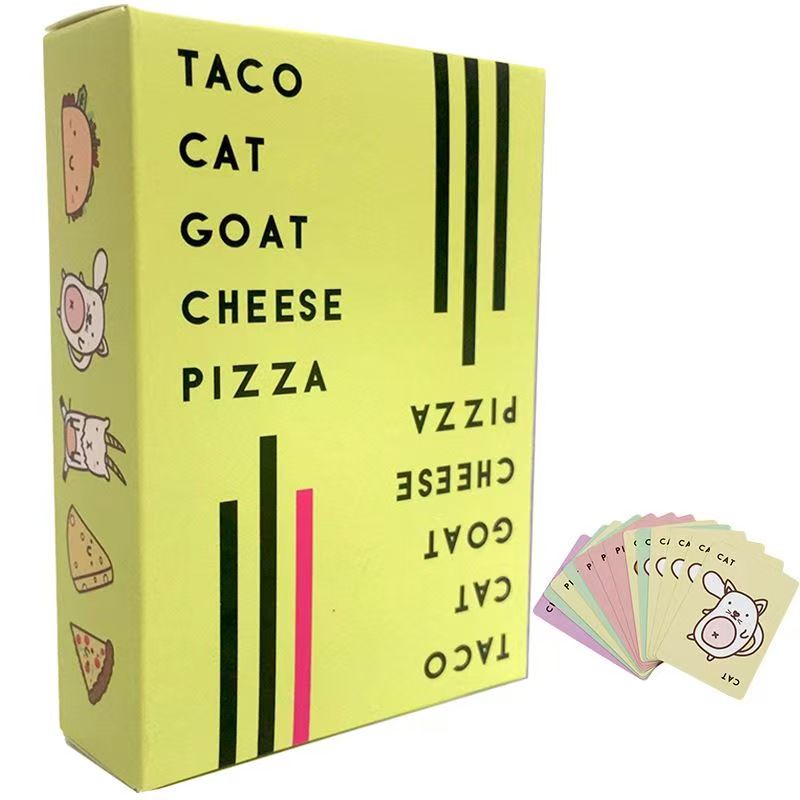 Taco Cat Goat Cheese Pizza Card Game, Fast Paced Party Card Game for Gatherings