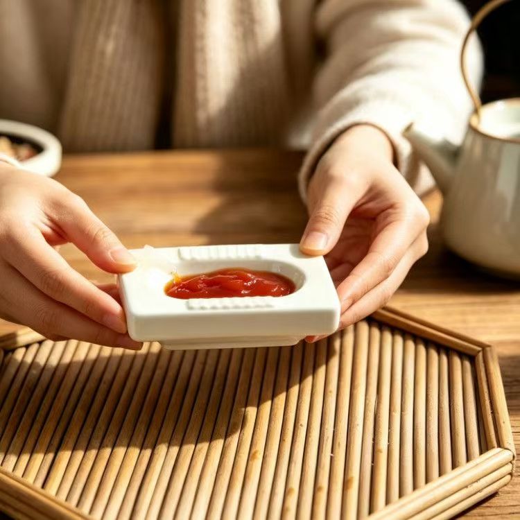 Funny Toilet Shaped Ceramic Sauce Dish, Hot Pot Dipping Plate Viral Gift