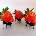 Ant Shaped Fruit Picks, Cute Abstract Party Dessert Toothpicks