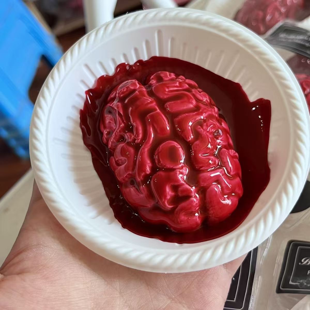 Realistic Brain Silicone Squishy, Hannibal Inspired Halloween Prank Toy