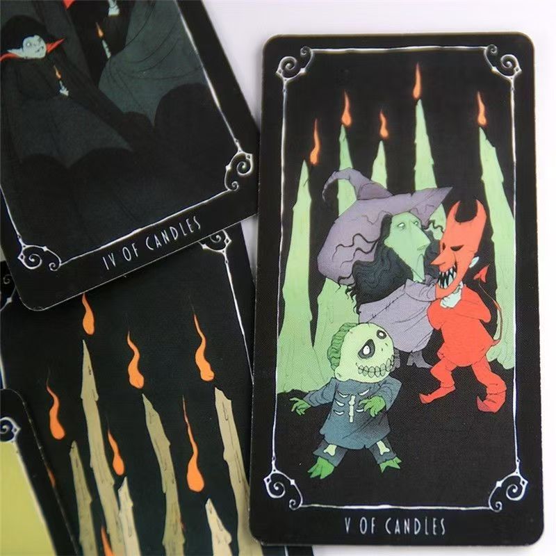 The Nightmare Before Christmas Tarot Deck, Halloween Gothic Theme Tarot Tabletop Game Cards