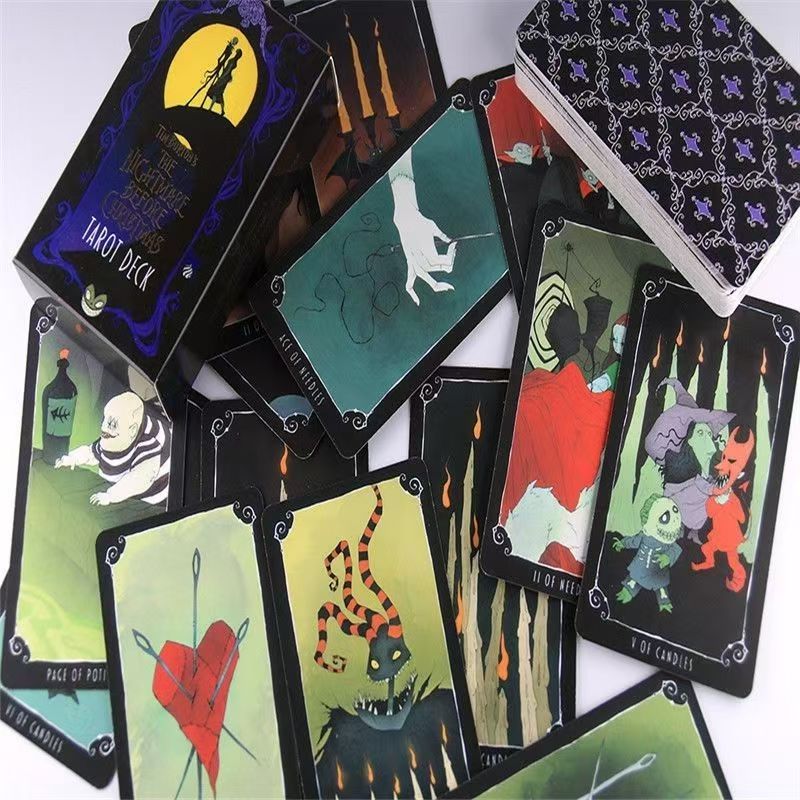The Nightmare Before Christmas Tarot Deck, Halloween Gothic Theme Tarot Tabletop Game Cards