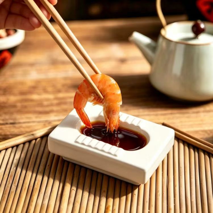 Funny Toilet Shaped Ceramic Sauce Dish, Hot Pot Dipping Plate Viral Gift