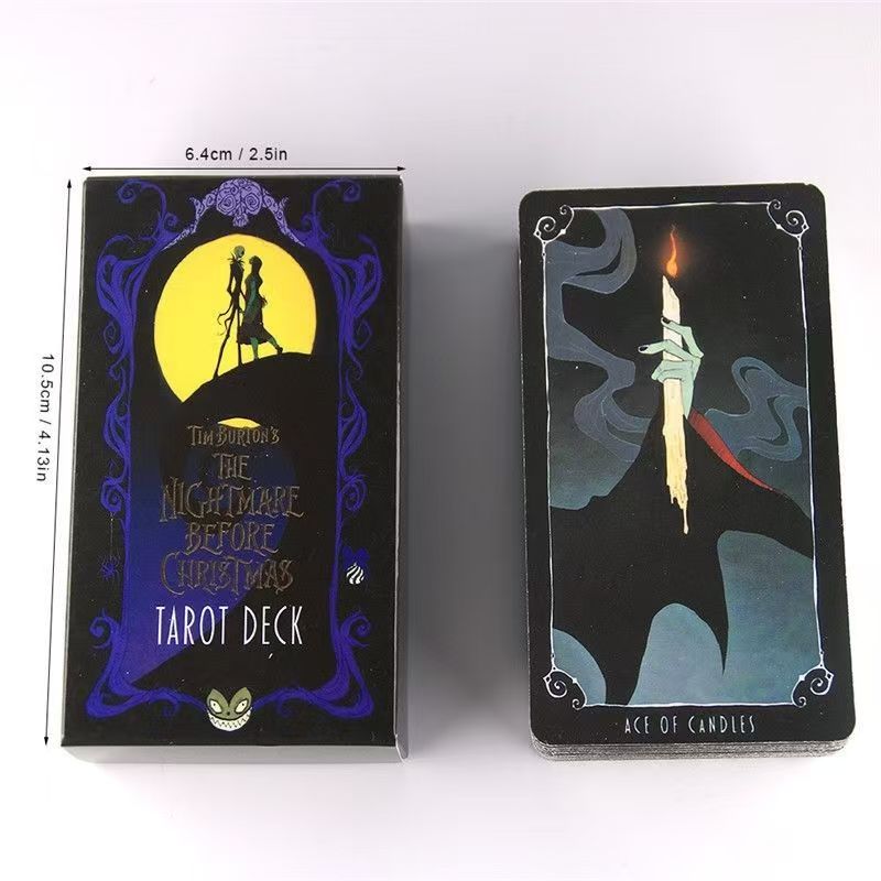 The Nightmare Before Christmas Tarot Deck, Halloween Gothic Theme Tarot Tabletop Game Cards