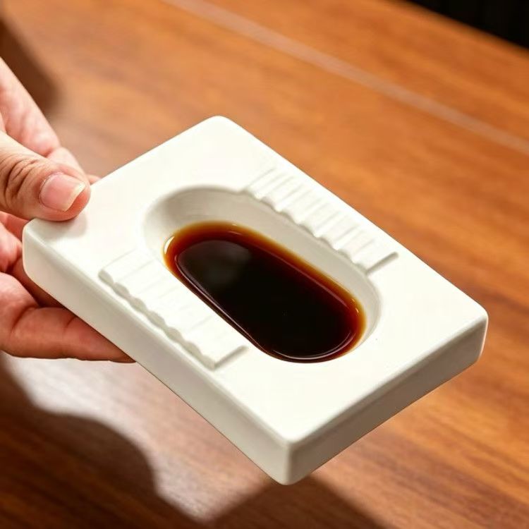 Funny Toilet Shaped Ceramic Sauce Dish, Hot Pot Dipping Plate Viral Gift