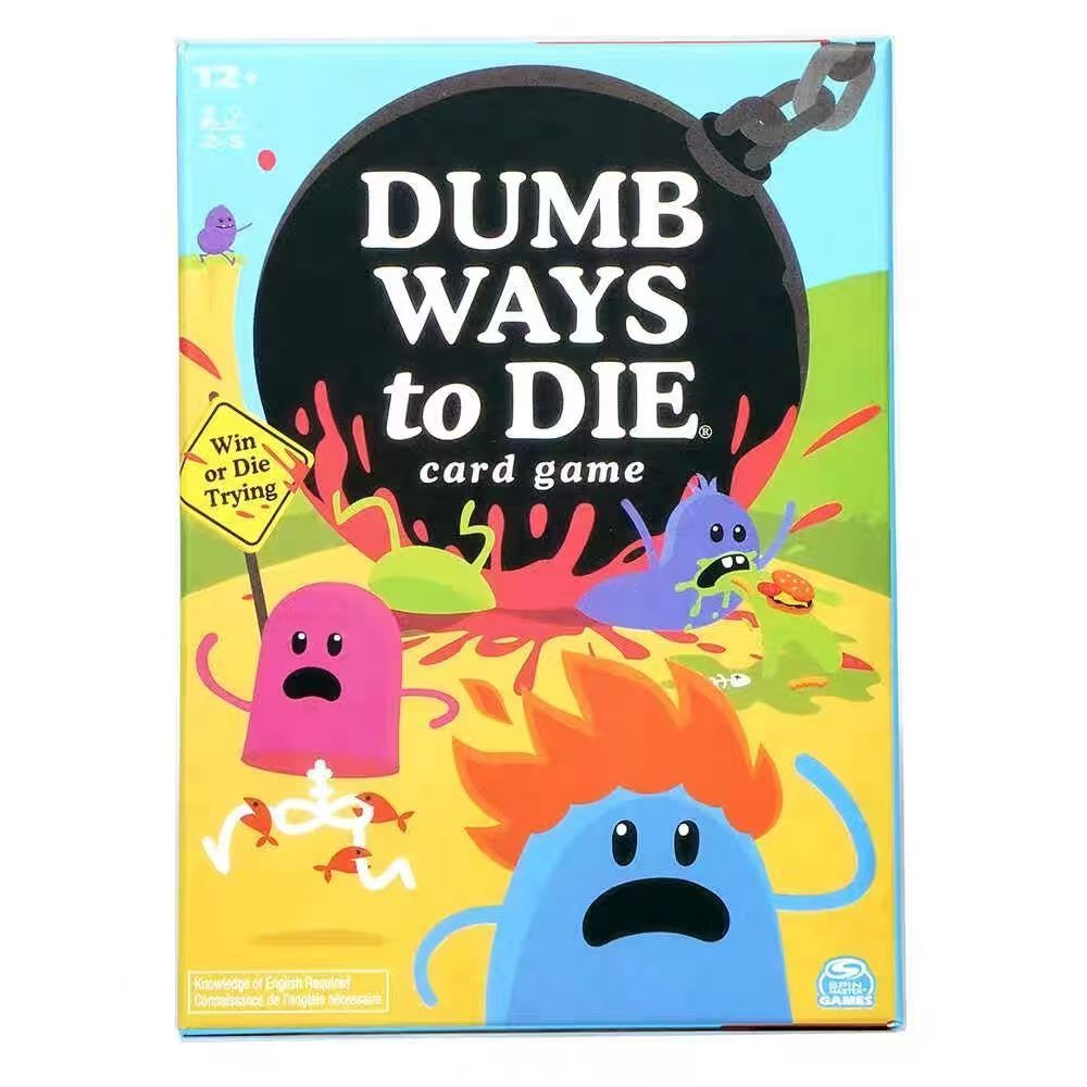 Dumb Ways to Die English Card Game, Hilarious Party Tabletop Game for 2-5 Players