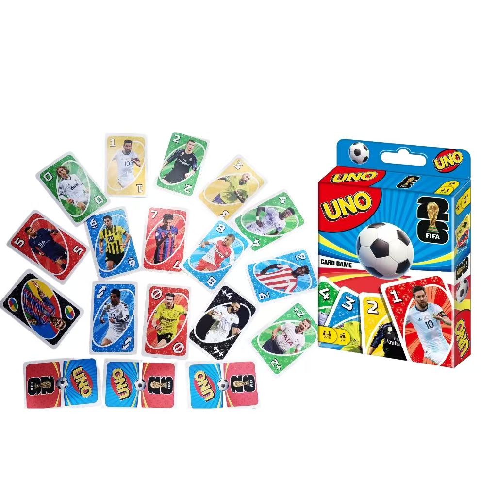 European League Football Star Cards, World Cup UNO Style Playing Cards, Casual Tabletop Game Stress Relief Card Game