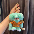 Ugly Cute Tooth Sea Monster Plush Keychain, Funny Bag Charm