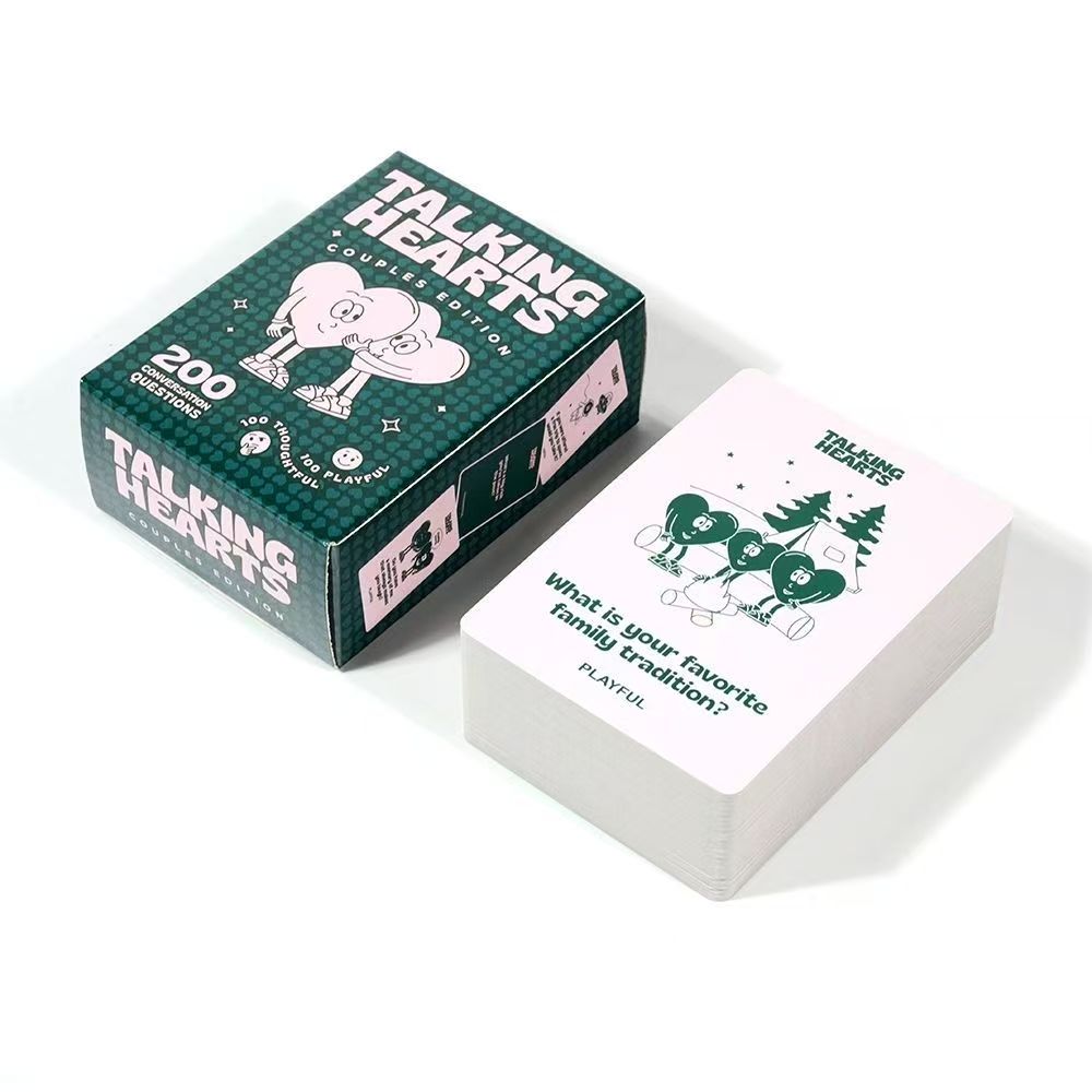 Talking Hearts Conversation Card Game, Couple Dialogue Game, Romantic Relationship Tabletop Cards
