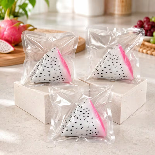 1pc Realistic Dragon Fruit Squishy Toy, Crispy Slow Rising TPR Fidget Toy with Plastic Beads Filler, Sensory Stress Relief Toy, Mixed Color Novelty Gift for Party Birthday