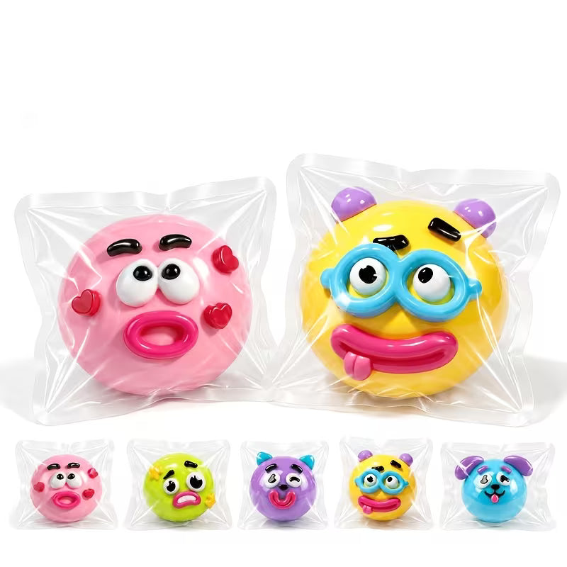 Dog Face Changing Squeeze Toy, Soft TPR Stress Relief Fidget Toy, Cute Novelty Kids Toy, 1PC Random Expression